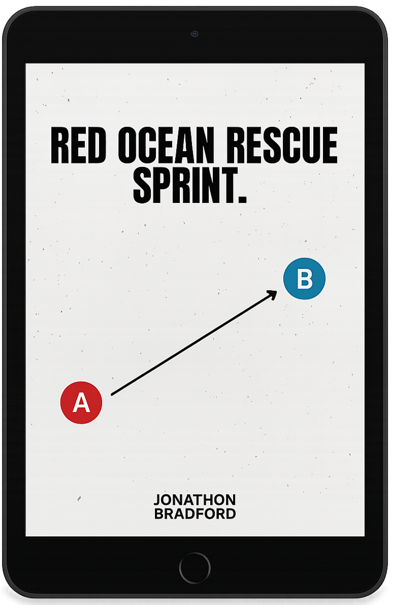 Red Ocean Rescue Sprint on tablet Red Ocean Rescue Sprint on tablet